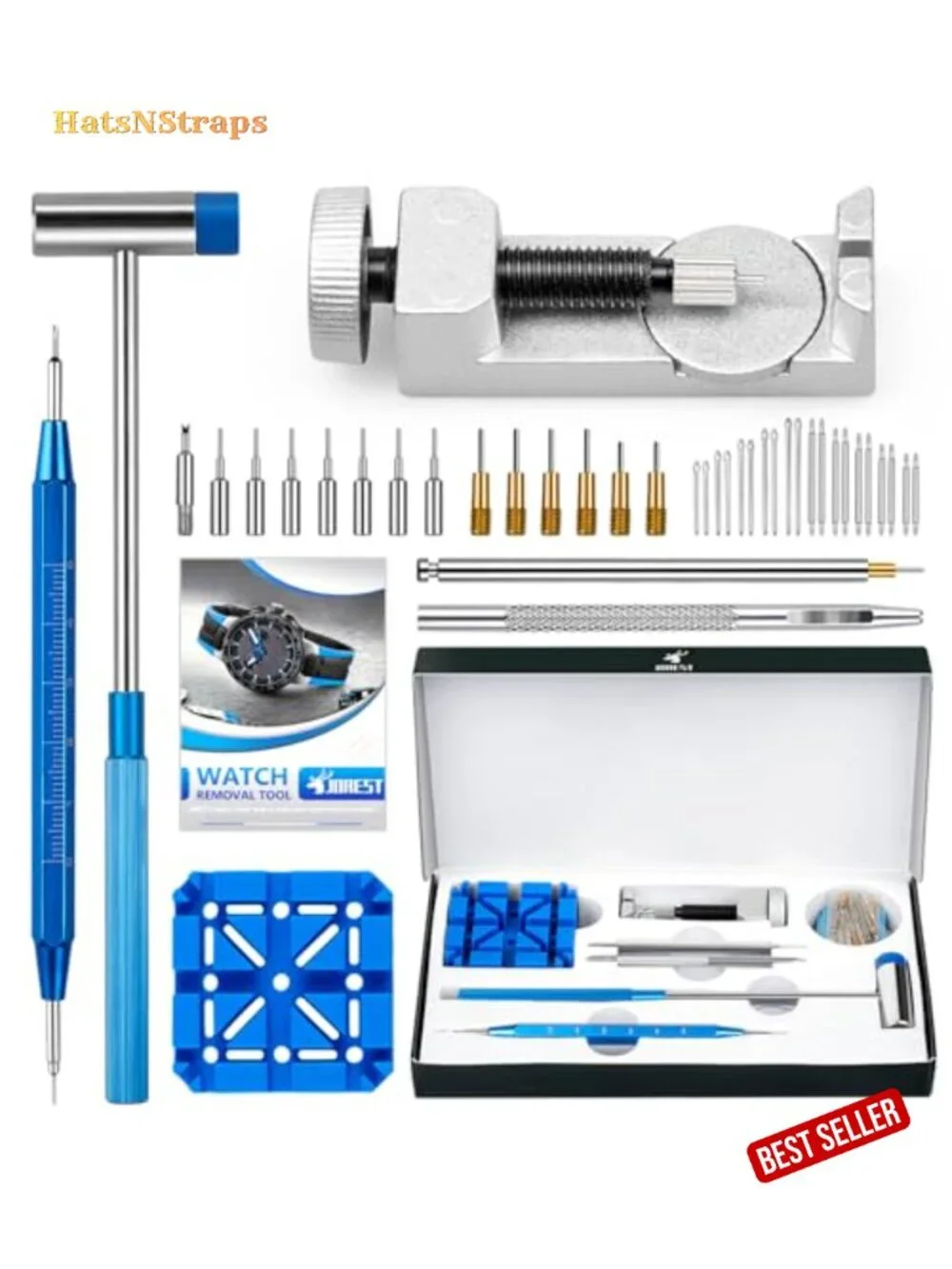 Watch Link Removal Tool Kit for Strap Repair and Resizing with 21 Pieces